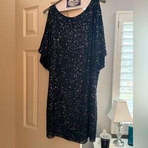 Aidan beaded dress with shoulder holes
